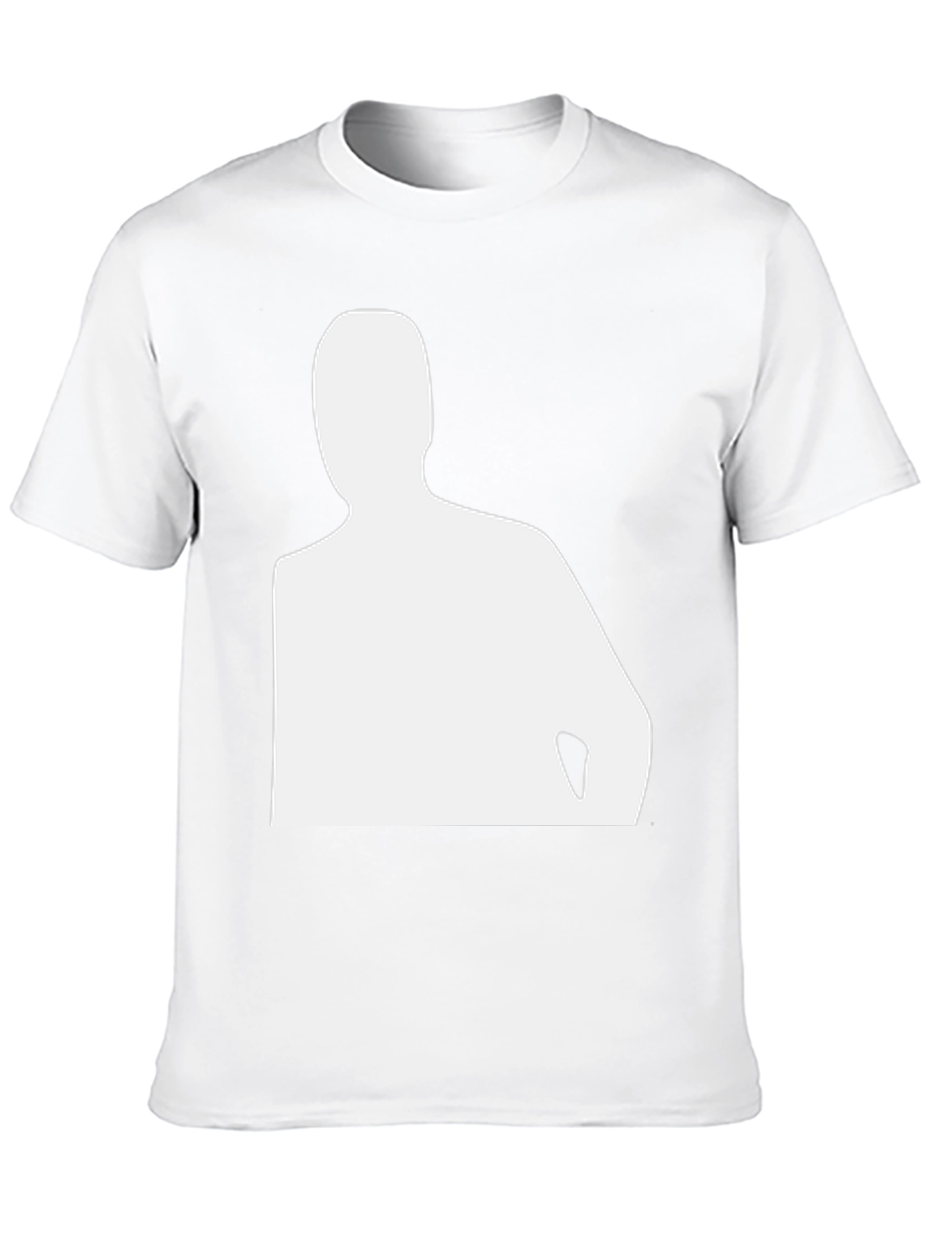 Silhouette Tee - Minimalist Black T-Shirt