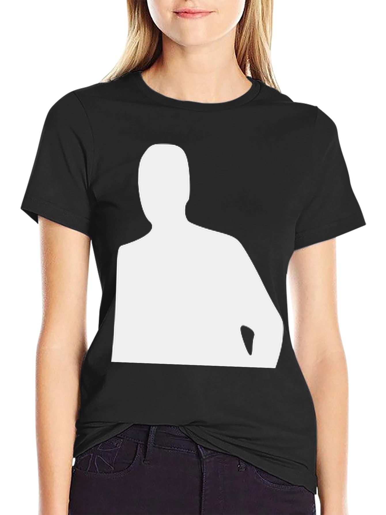 Silhouette Tee - Minimalist Black T-Shirt