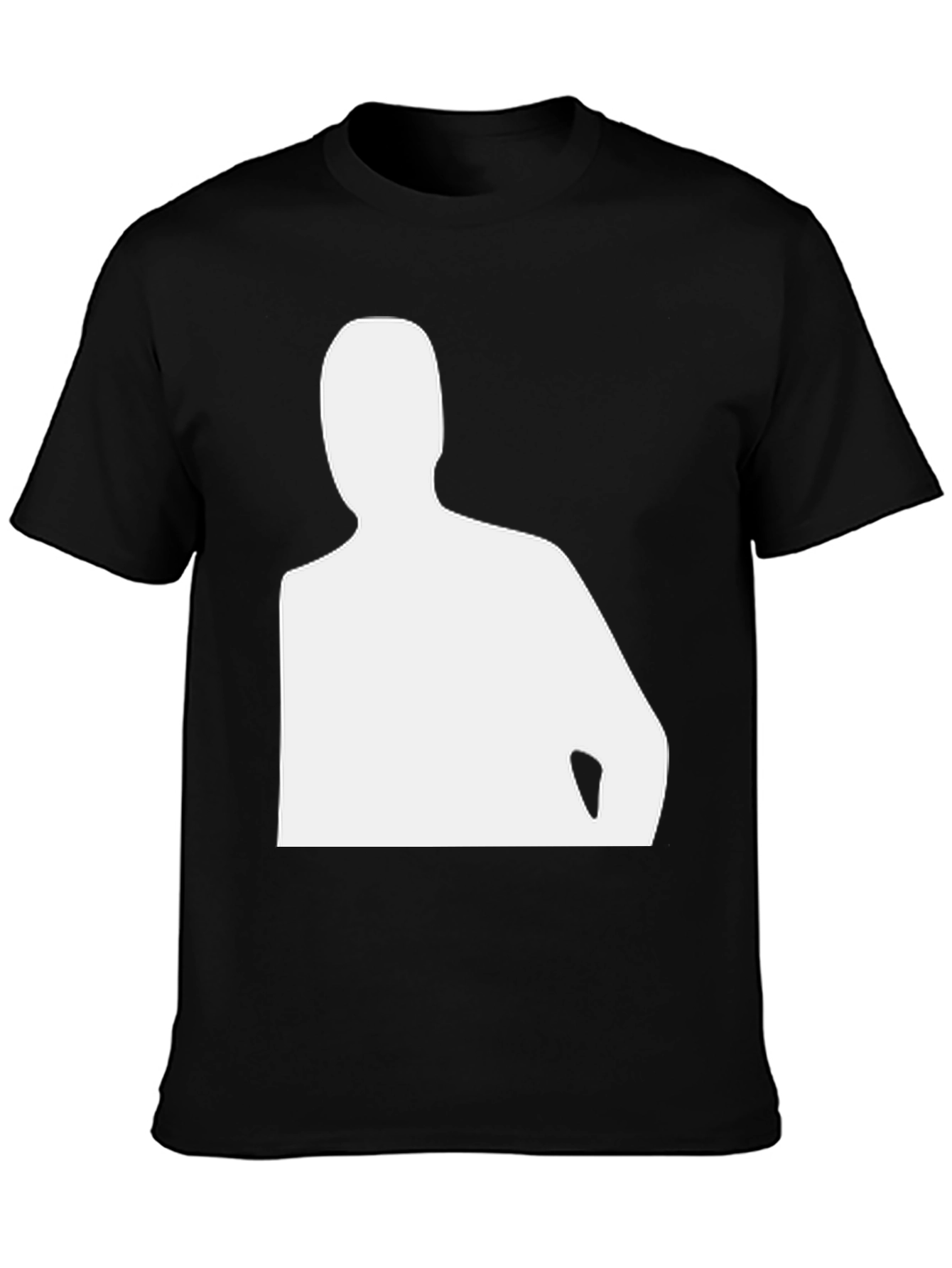 Silhouette Tee - Minimalist Black T-Shirt