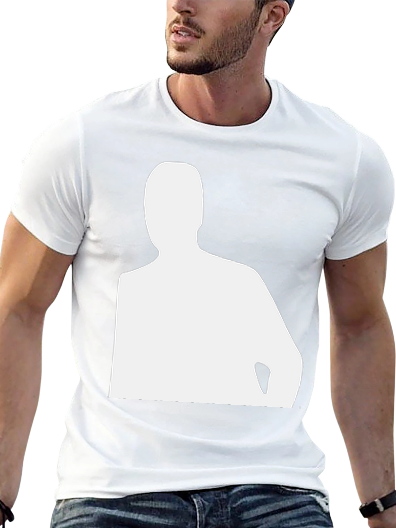 Silhouette Tee - Minimalist Black T-Shirt