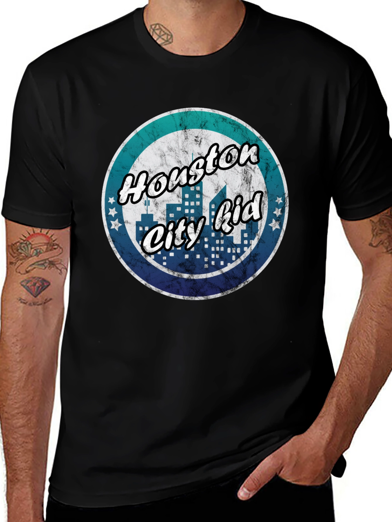 Houston City Kid T-Shirt - Retro Graphic Tee