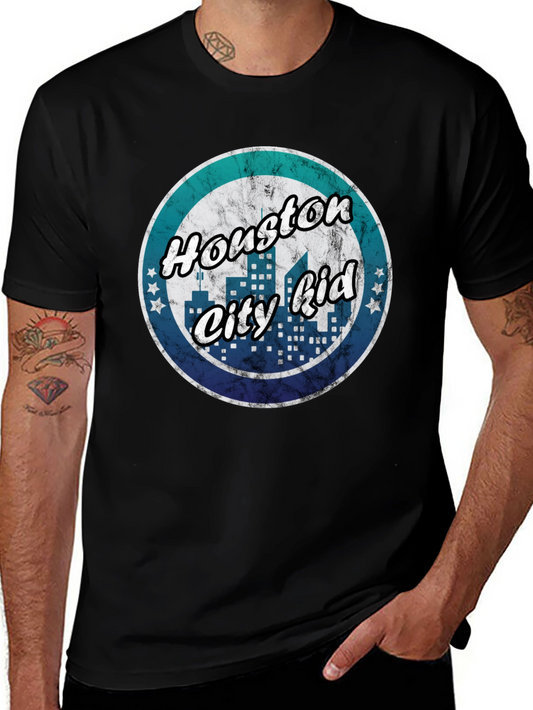 Houston City Kid T-Shirt - Retro Graphic Tee