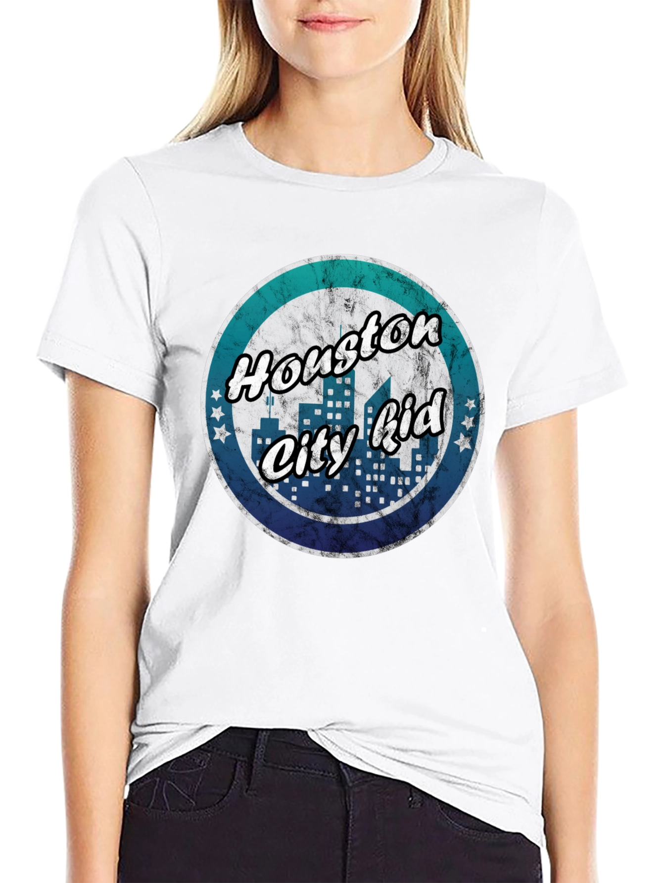 Houston City Kid T-Shirt - Retro Graphic Tee
