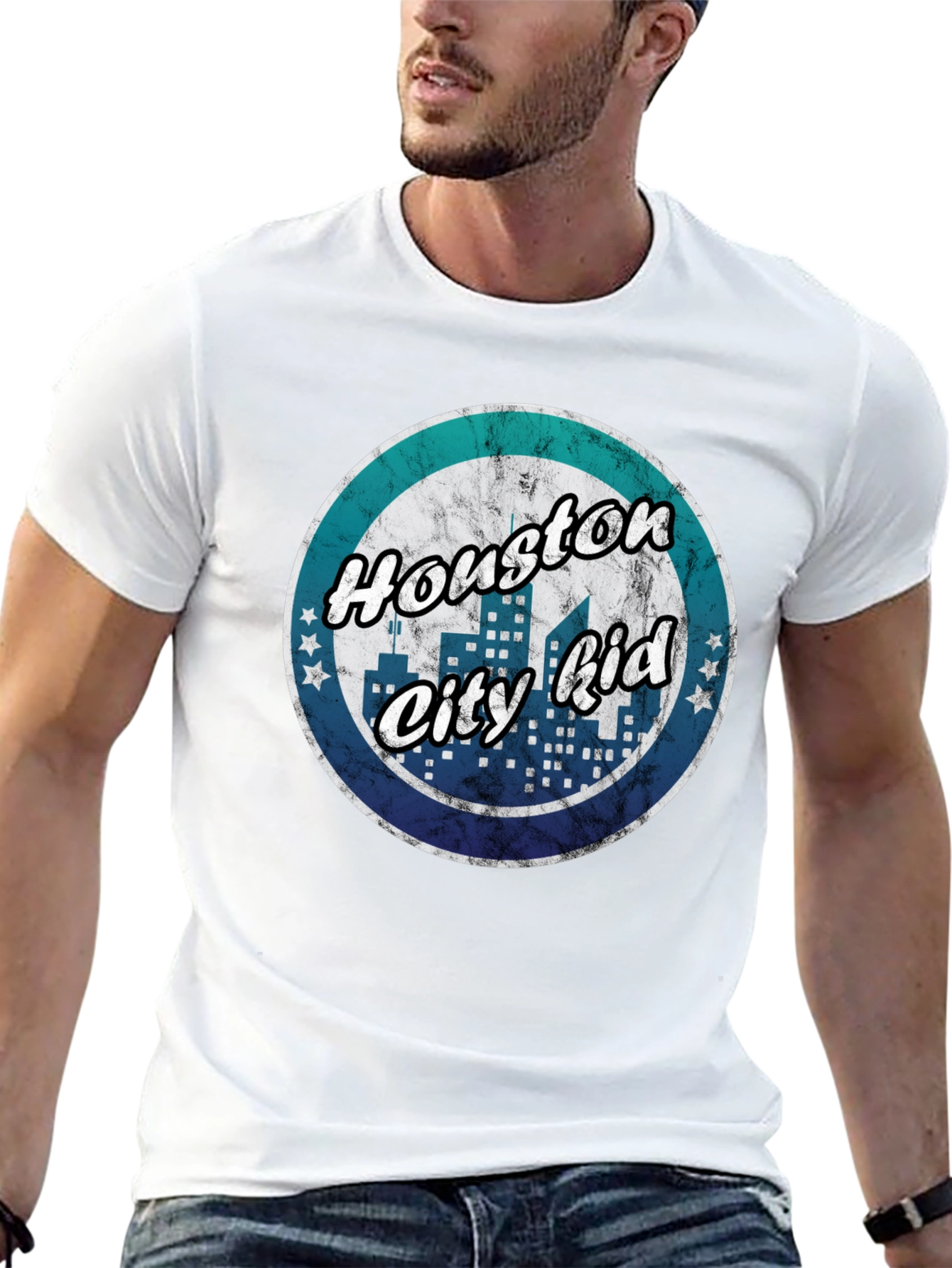 Houston City Kid T-Shirt - Retro Graphic Tee