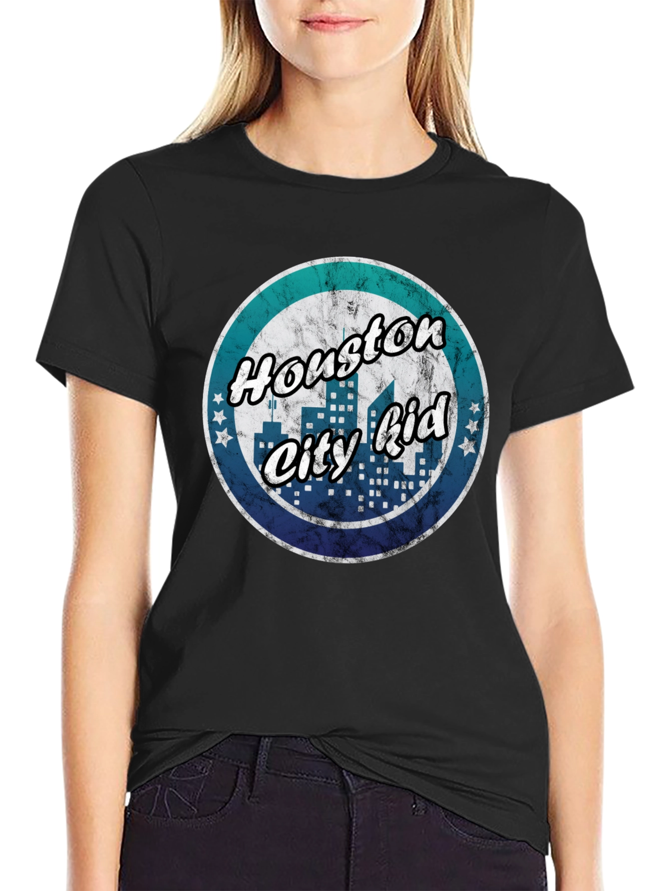 Houston City Kid T-Shirt - Retro Graphic Tee