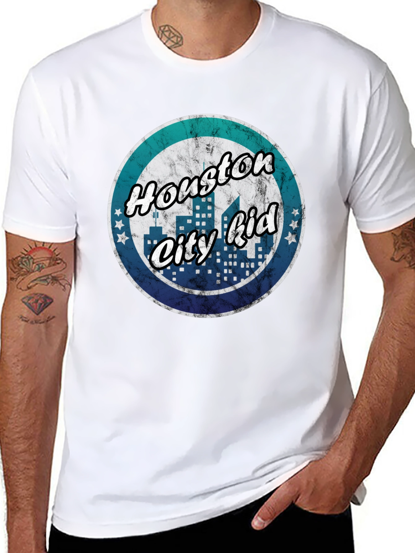 Houston City Kid T-Shirt - Retro Graphic Tee