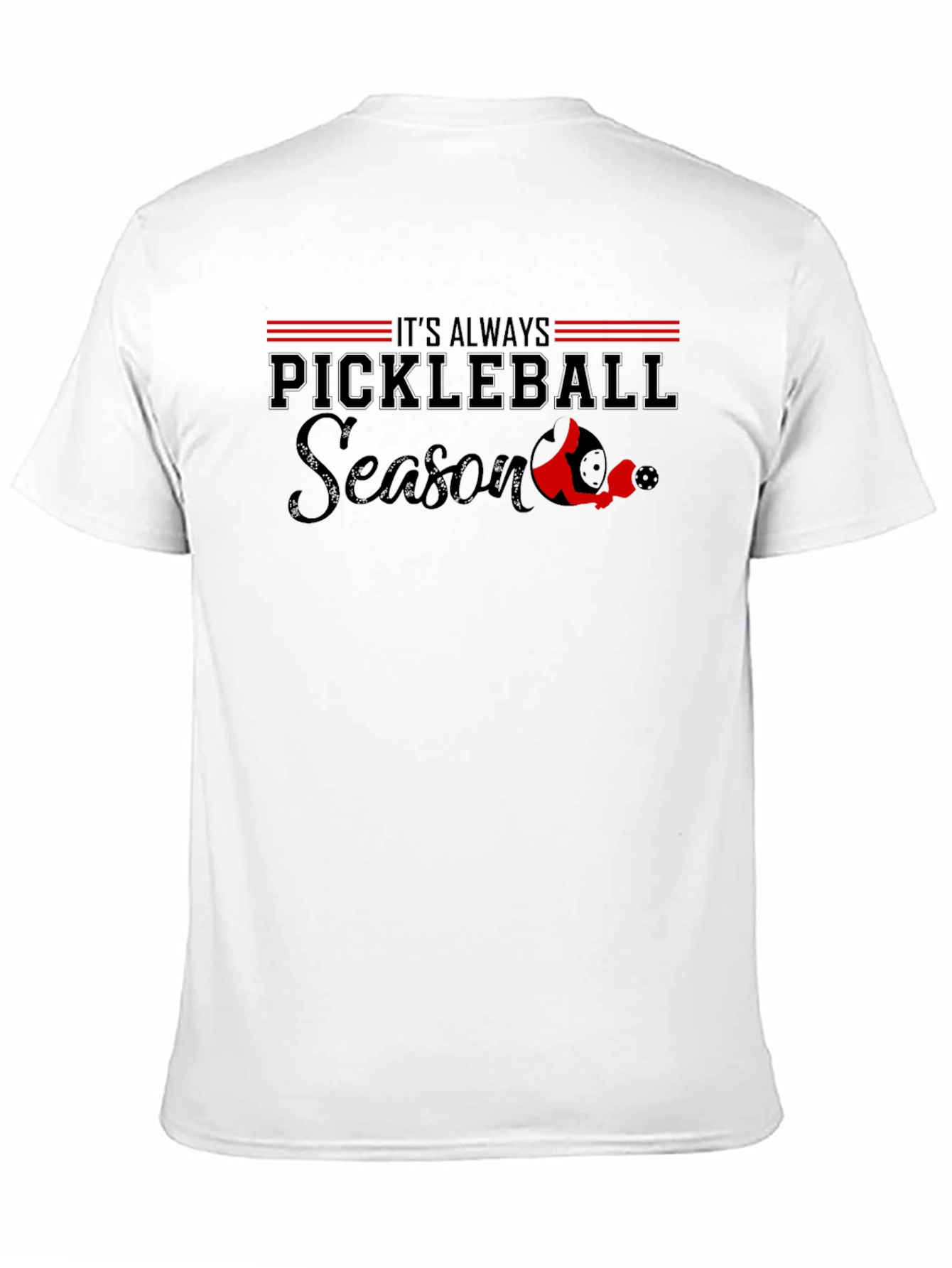 Pickleball Season T-Shirt - Black Tee