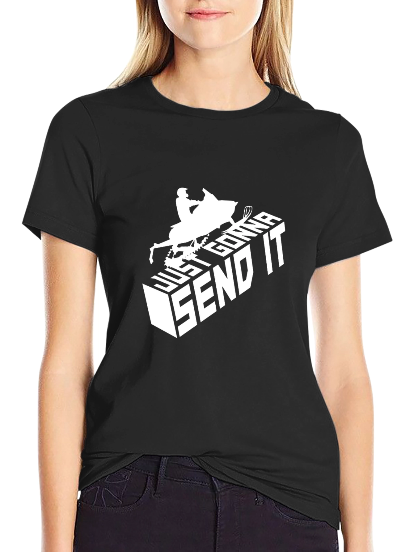 Just Gonna Send It T-Shirt Snowmobile Rider Tee
