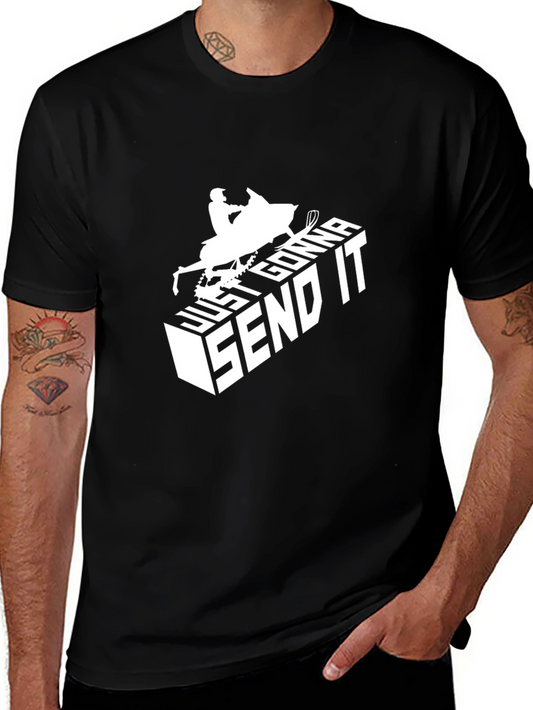 Just Gonna Send It T-Shirt Snowmobile Rider Tee