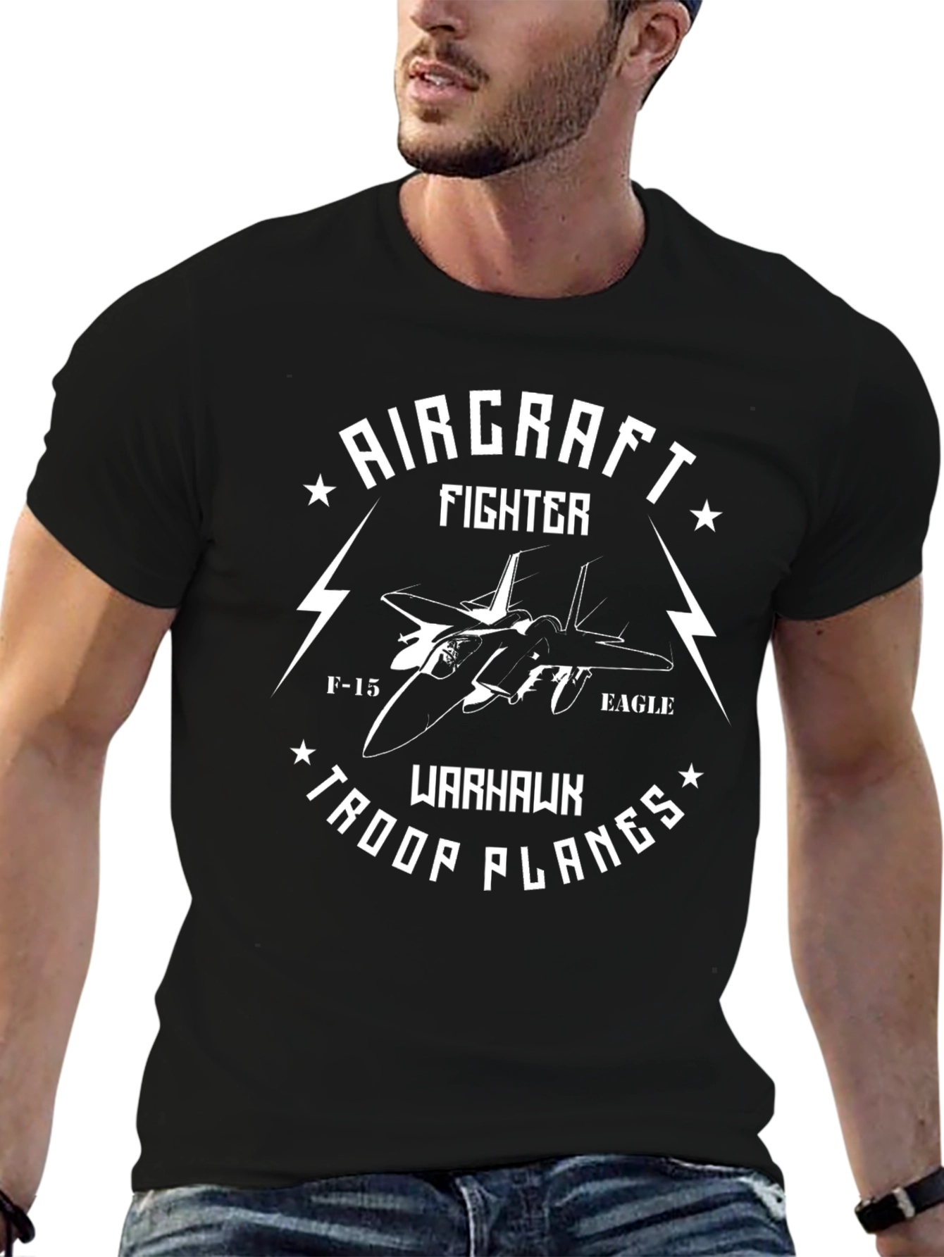 Aircraft Fighter T-Shirt: Warhawk Troop Planes