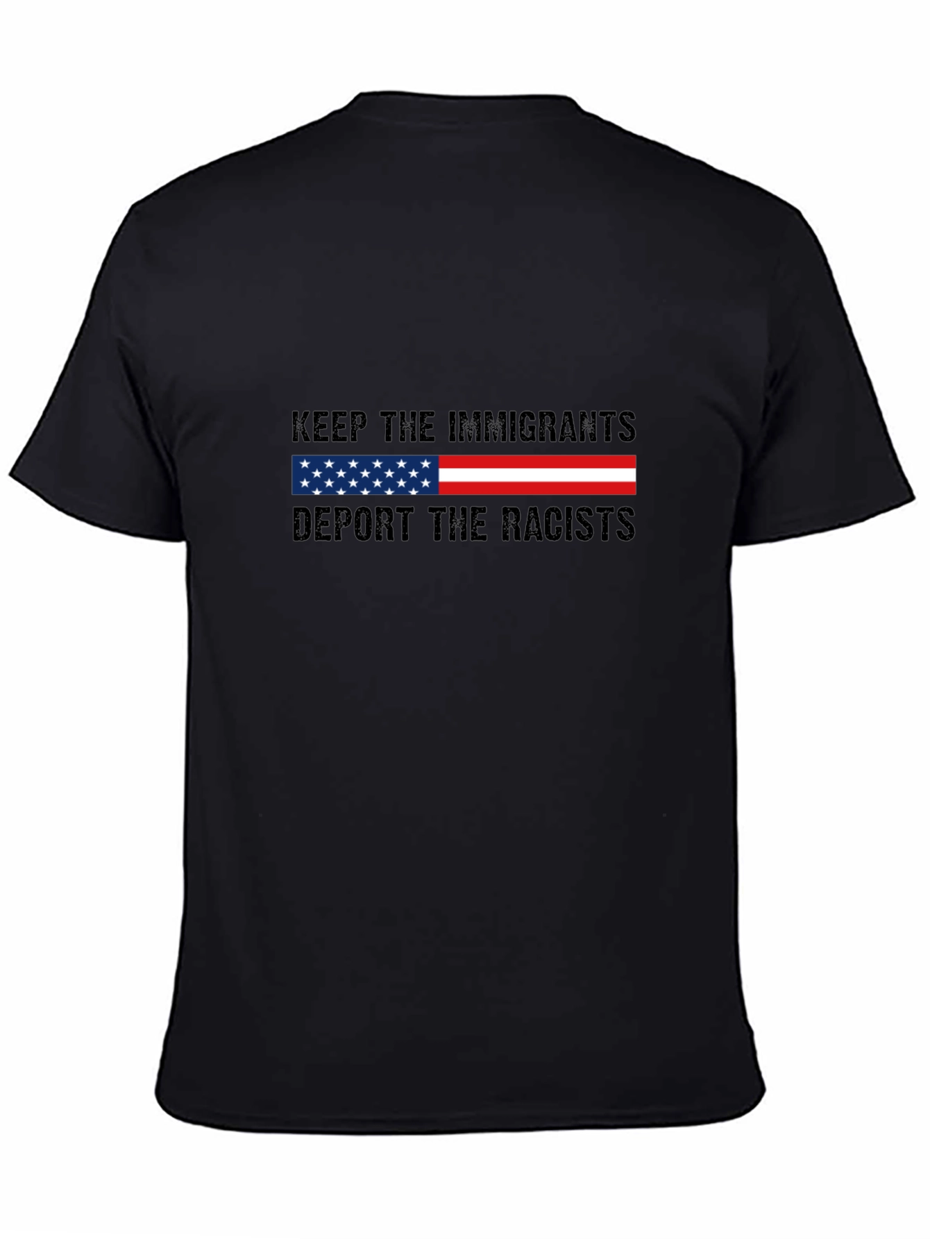 Keep Immigrants Deport Racists Graphic T-Shirt