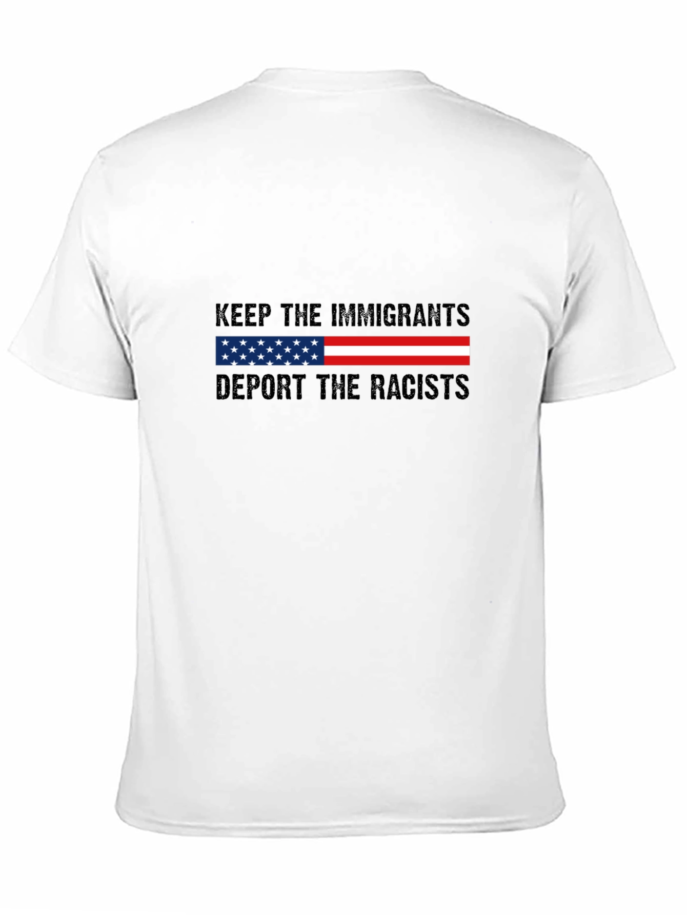 Keep Immigrants Deport Racists Graphic T-Shirt
