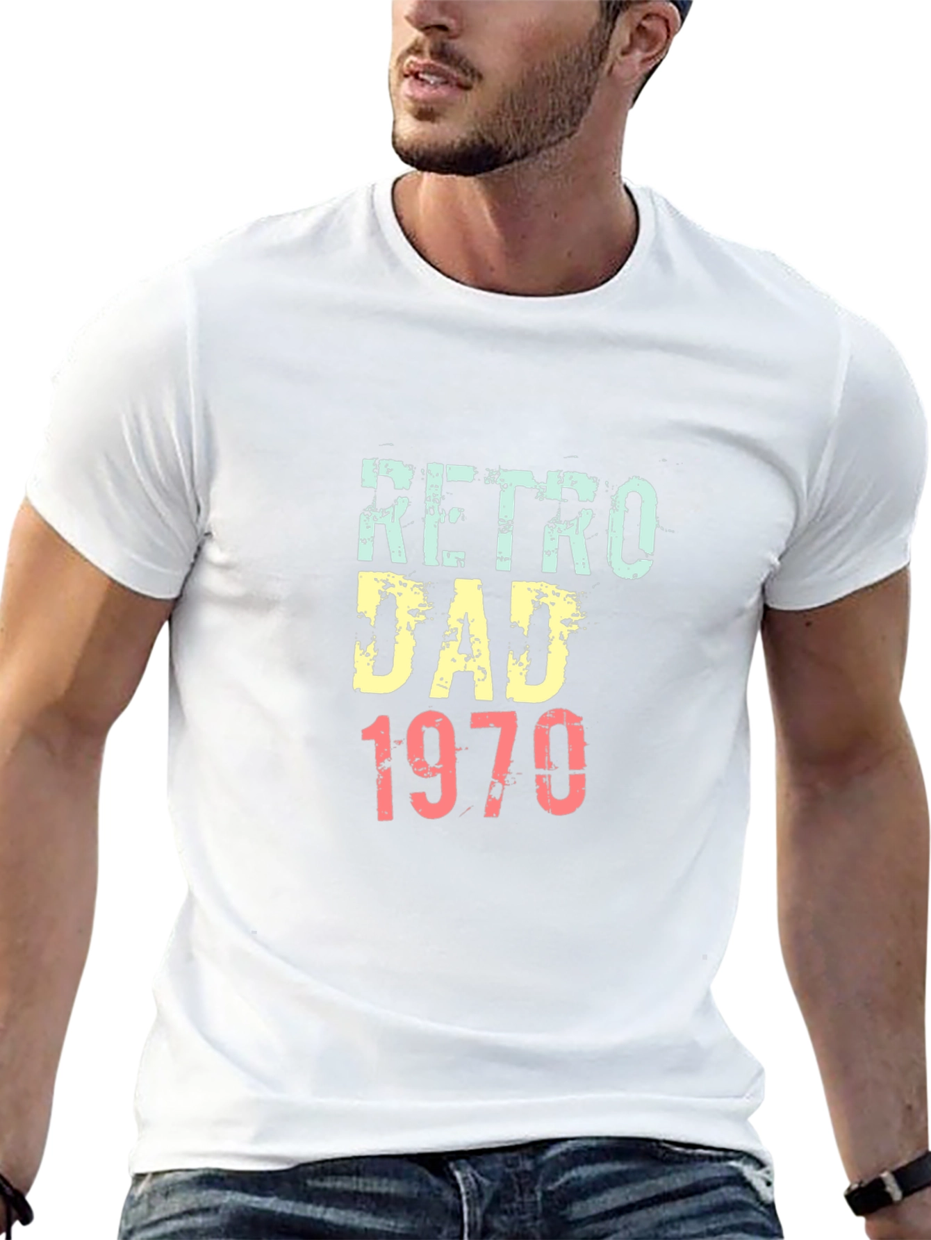 Retro Dad 1970 Graphic Tee -  Fathers Day