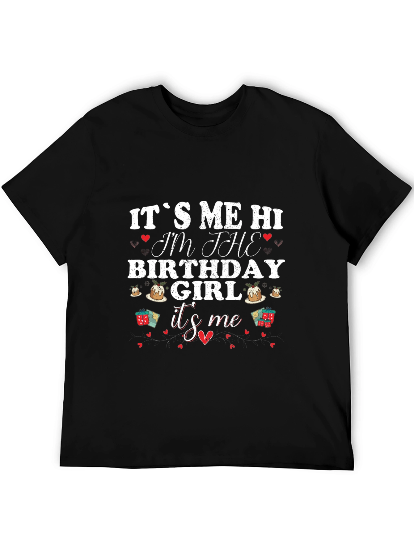 Its Me Hi Birthday Girl Graphic T-Shirt