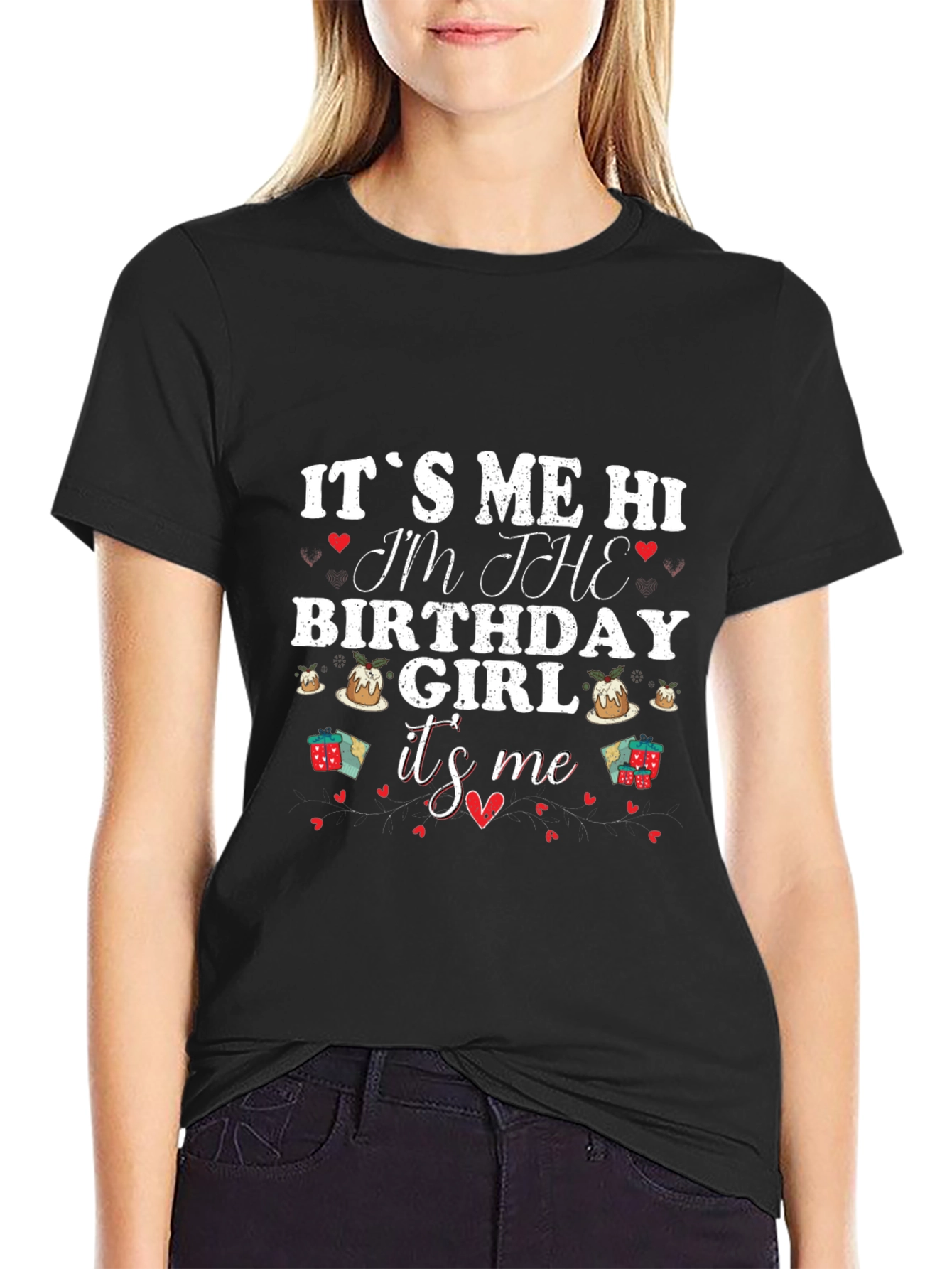 Its Me Hi Birthday Girl Graphic T-Shirt