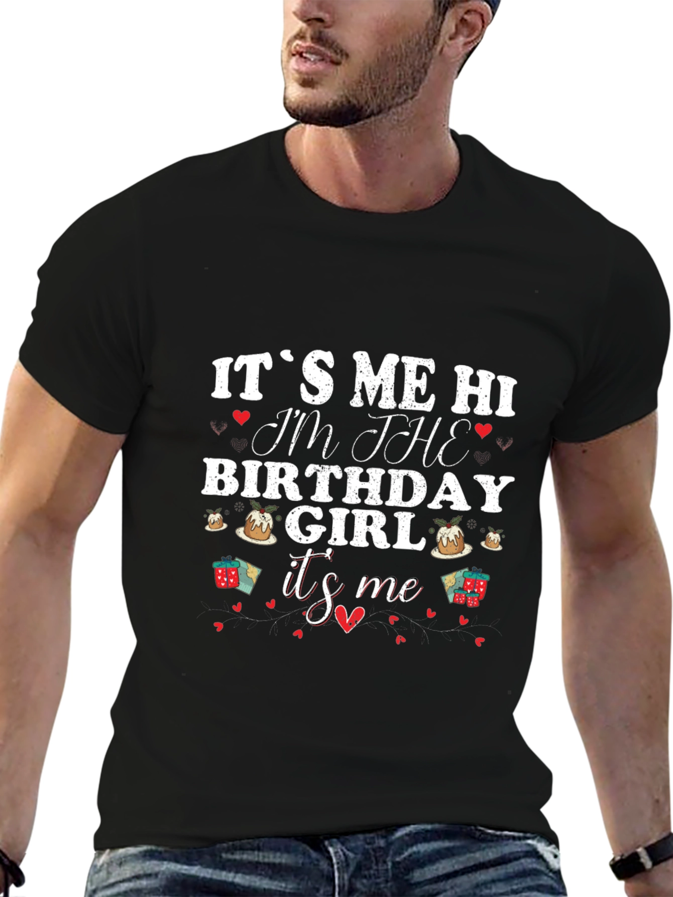 Its Me Hi Birthday Girl Graphic T-Shirt