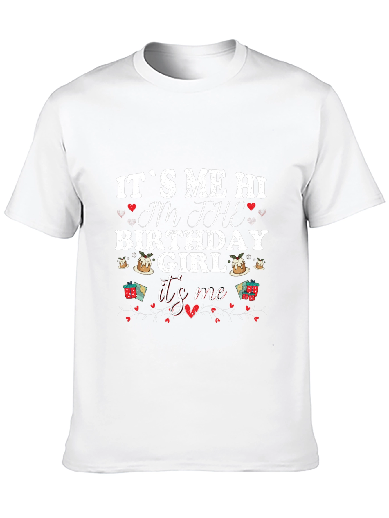 Its Me Hi Birthday Girl Graphic T-Shirt