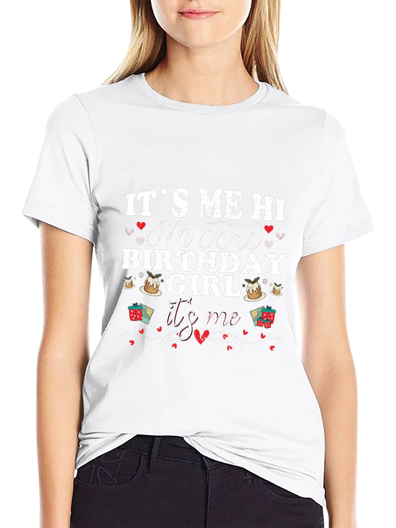 Its Me Hi Birthday Girl Graphic T-Shirt