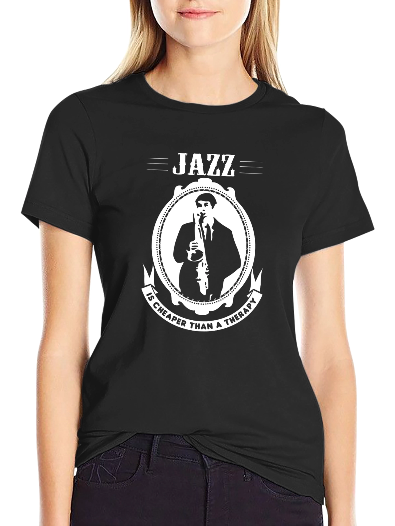 Jazz is Cheaper Than Therapy Graphic T-Shirt