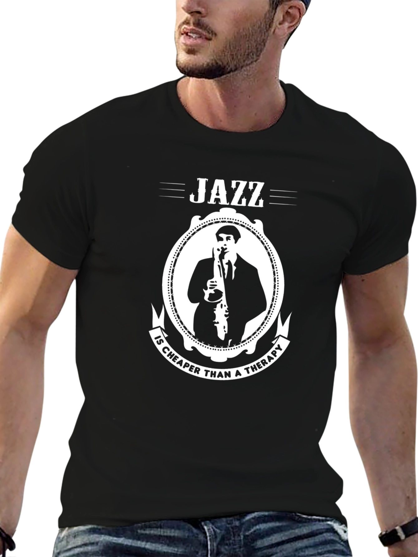 Jazz is Cheaper Than Therapy Graphic T-Shirt