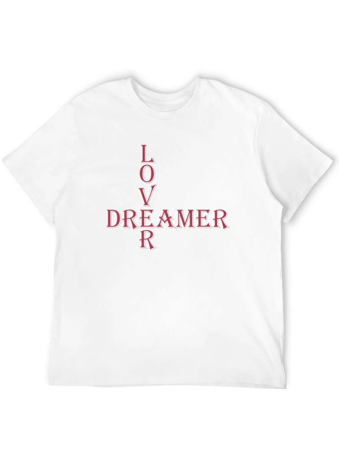 Lover Dreamer Graphic Tee - Casual Black T-Shirt