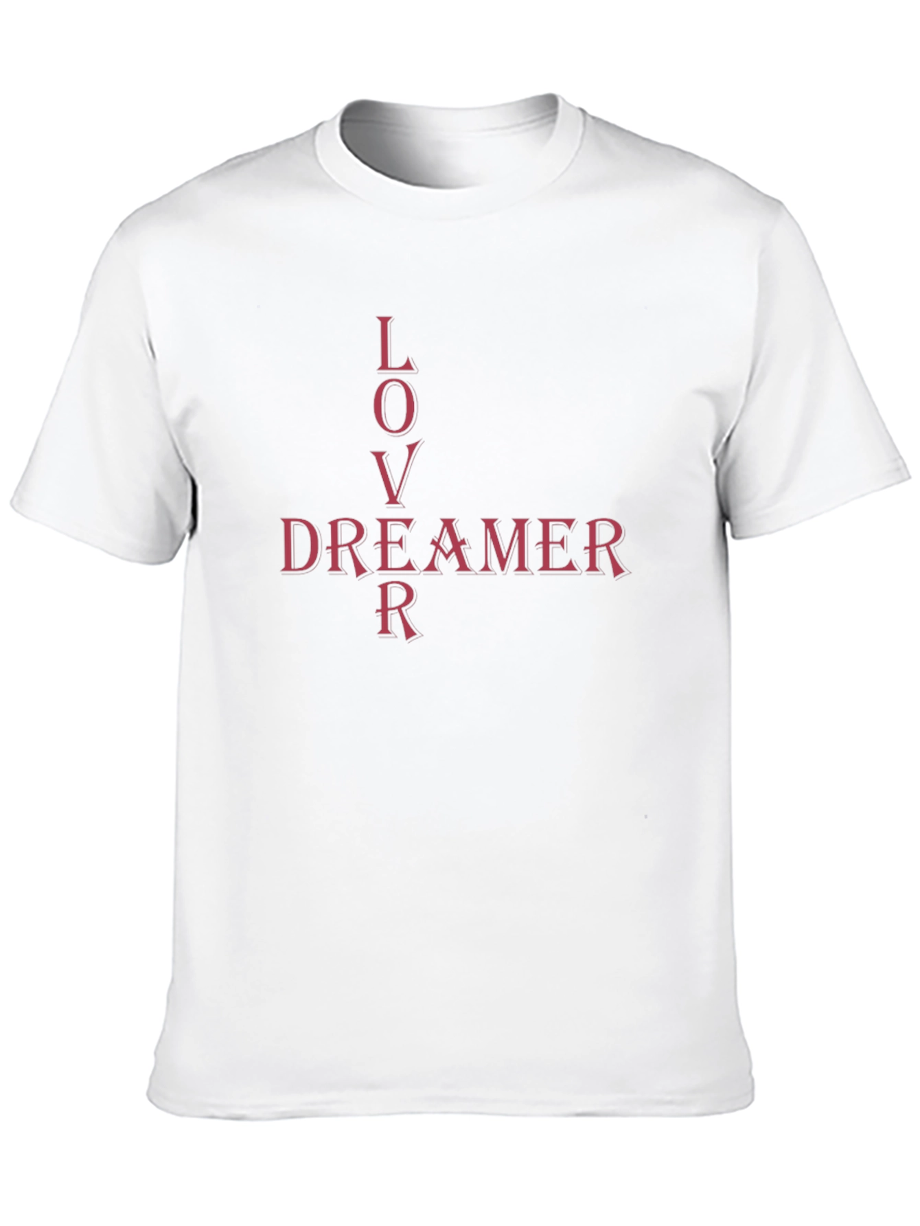 Lover Dreamer Graphic Tee - Casual Black T-Shirt