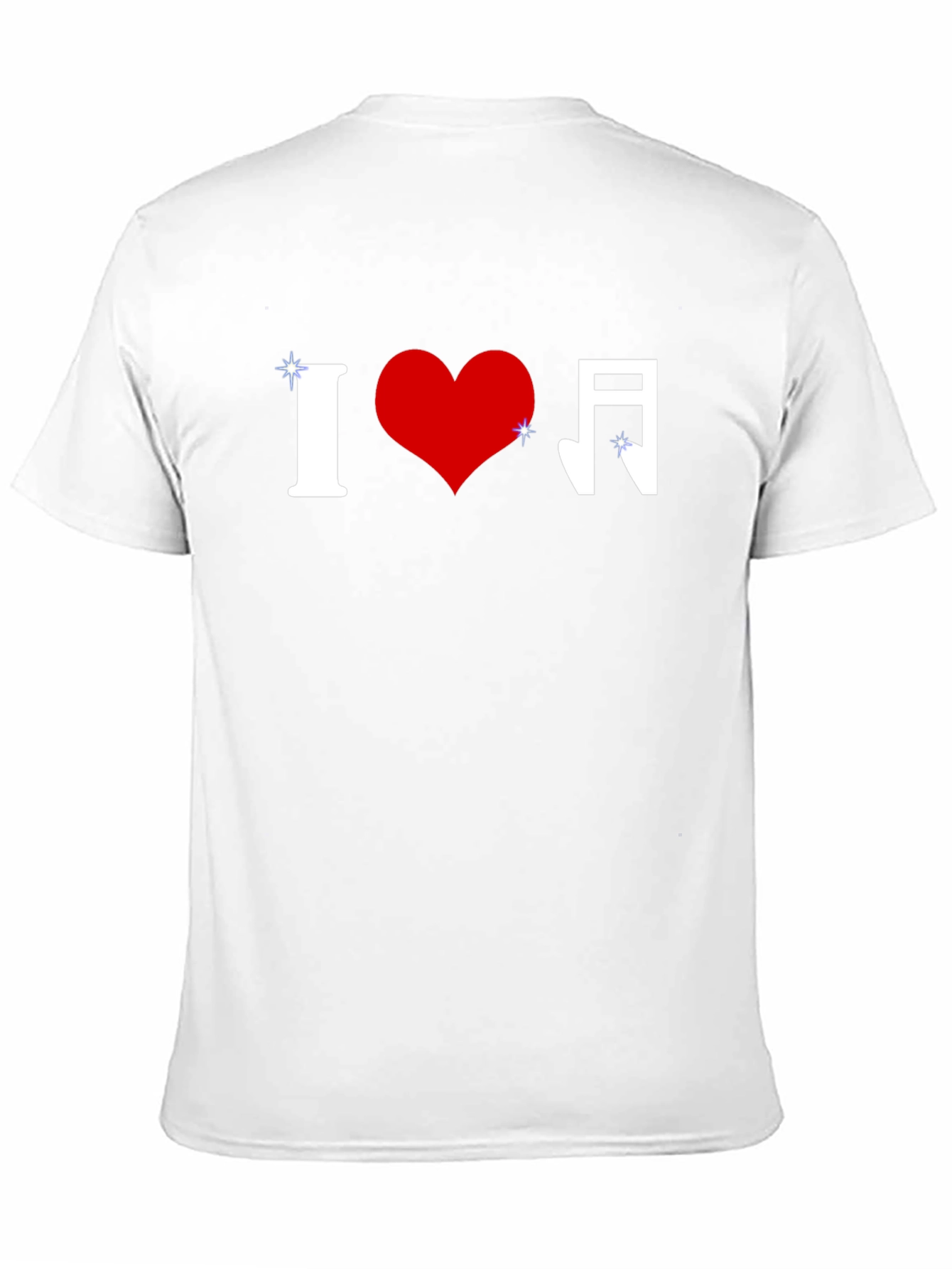 I Love Music Graphic Tee - Stylish Black T-Shirt