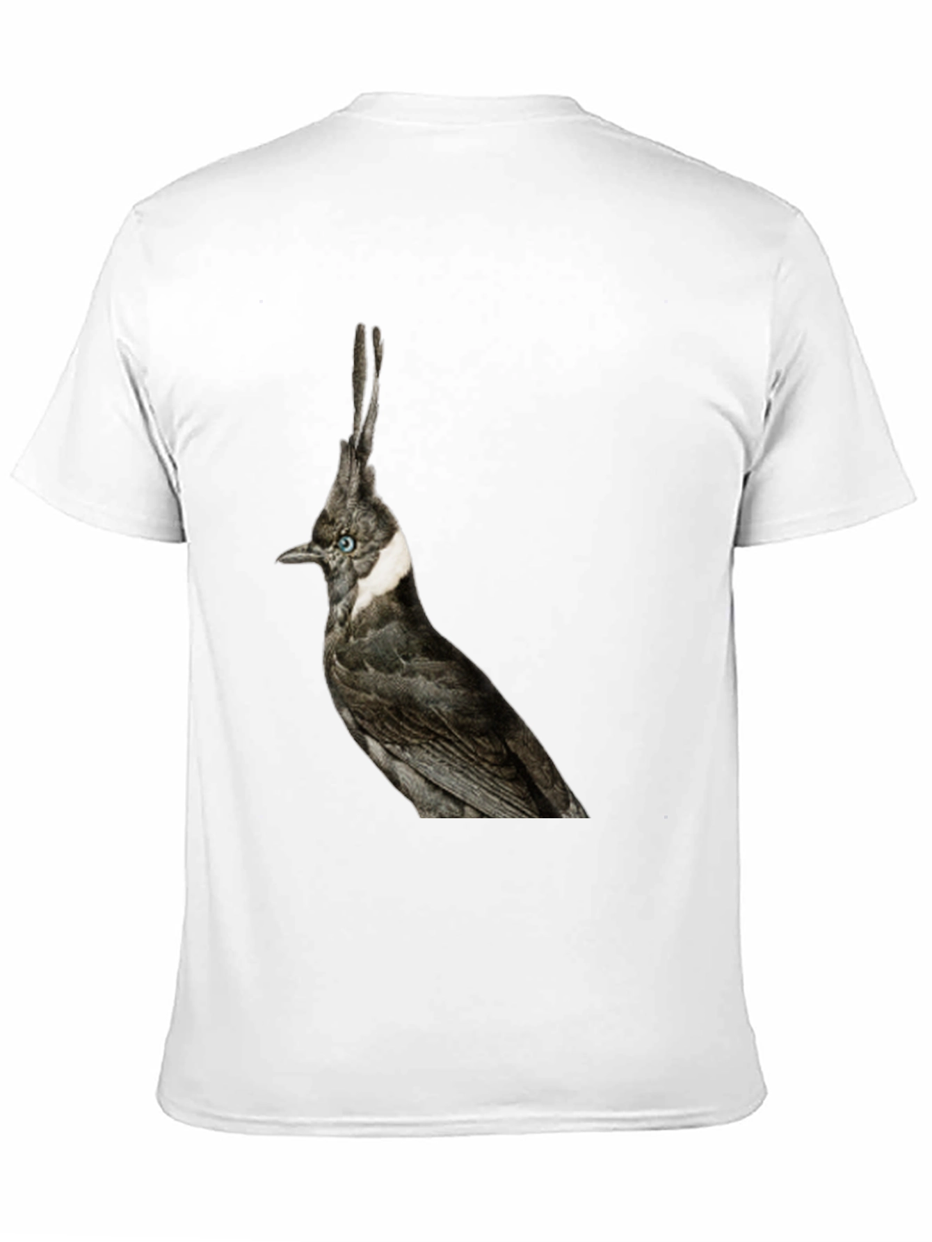 Crested Bird Graphic T-Shirt - Unique Style