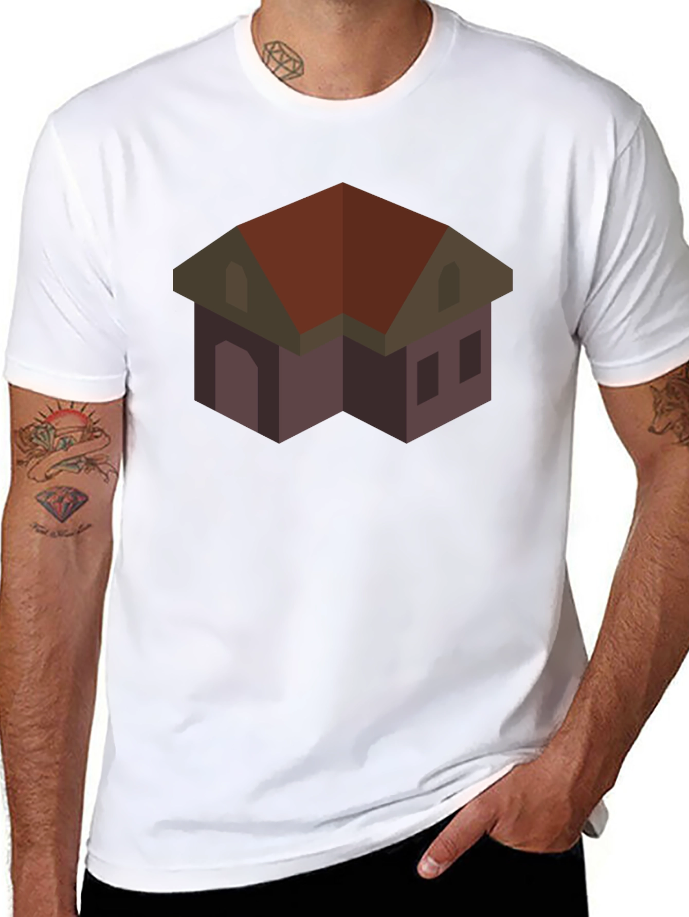 House Graphic T-Shirt - Modern Casual Style