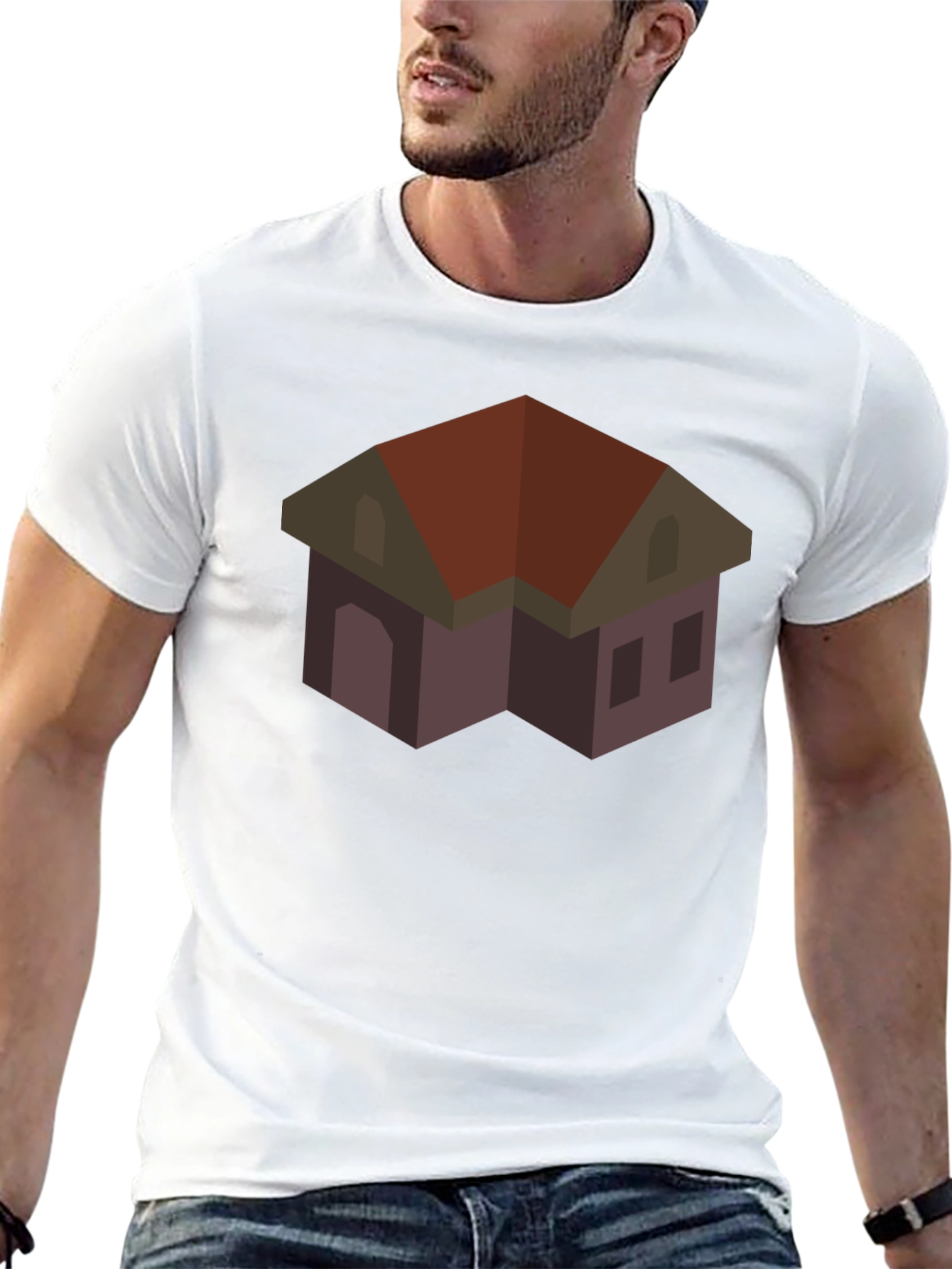 House Graphic T-Shirt - Modern Casual Style