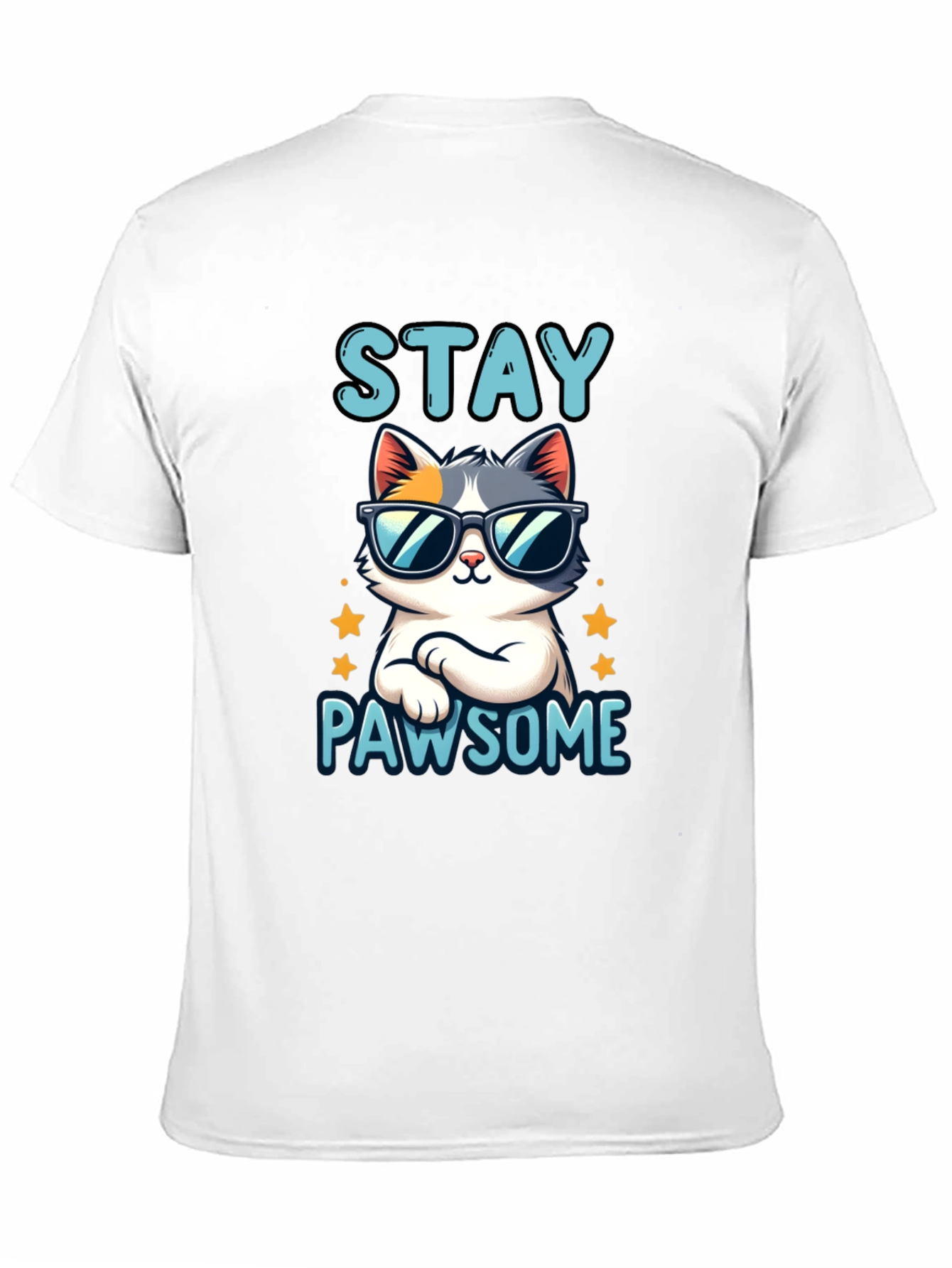 Stay Pawsome Cat T-Shirt