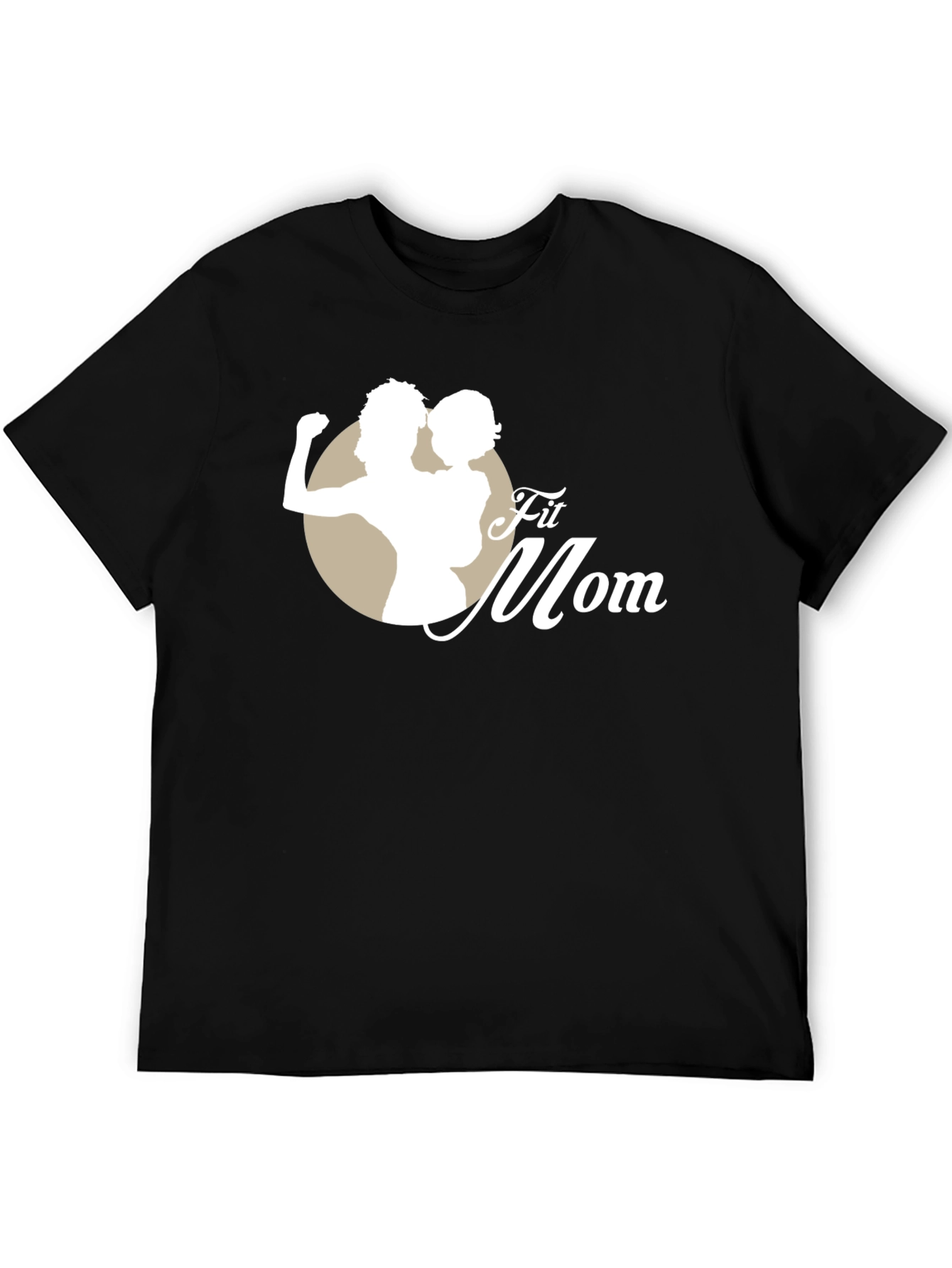 Fit Mom Black T-Shirt