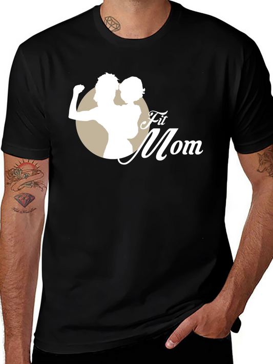 Fit Mom Black T-Shirt