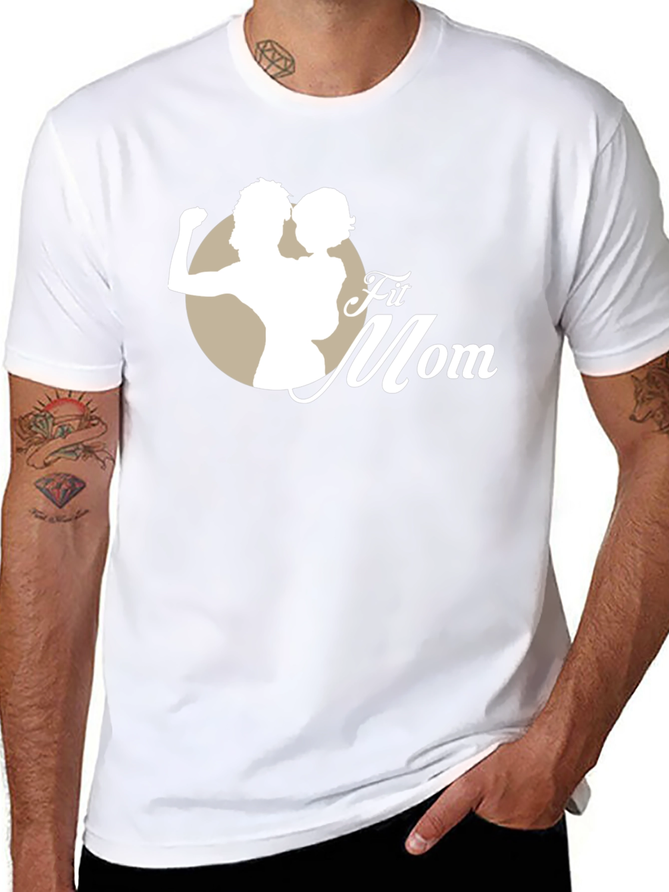 Fit Mom Black T-Shirt