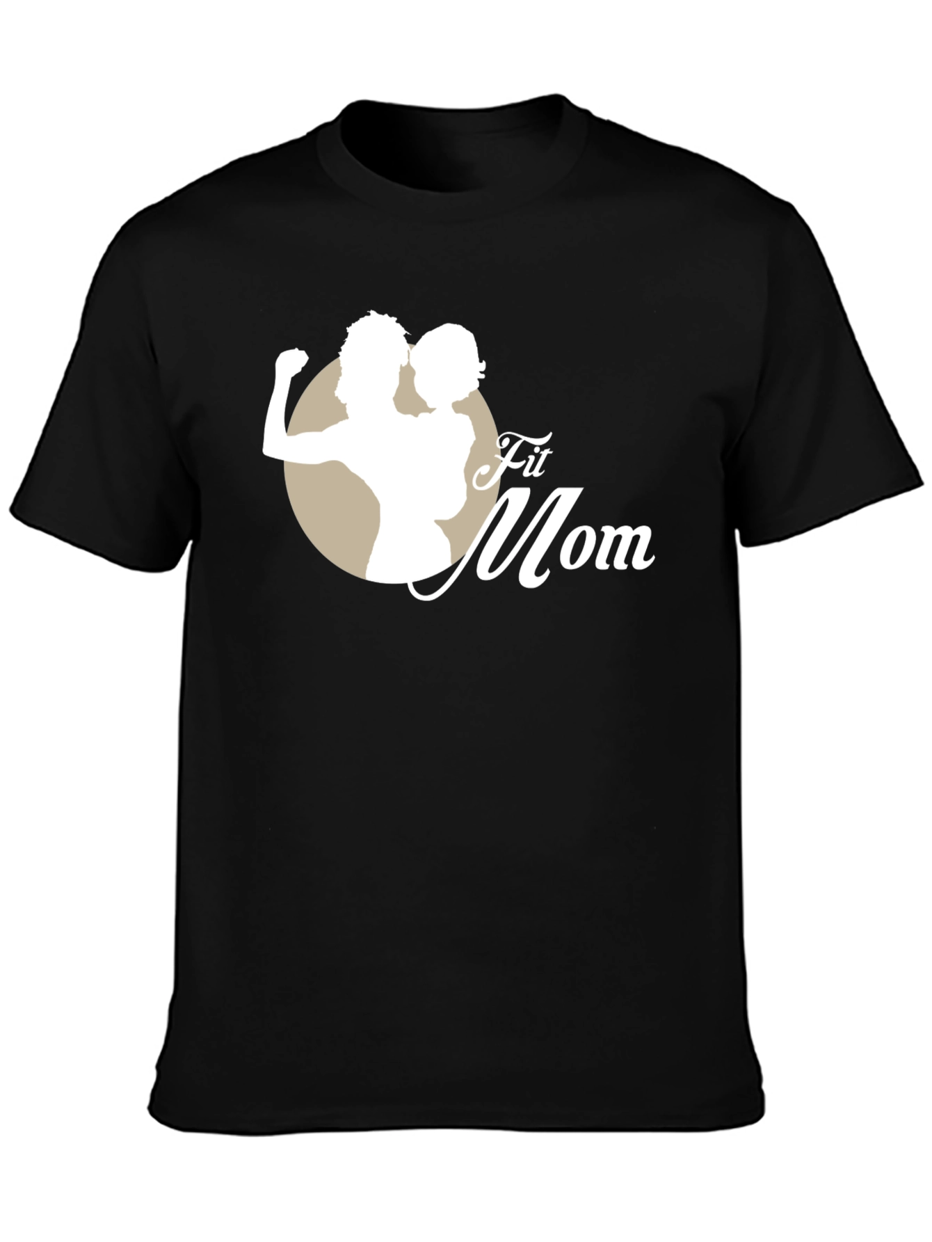 Fit Mom Black T-Shirt