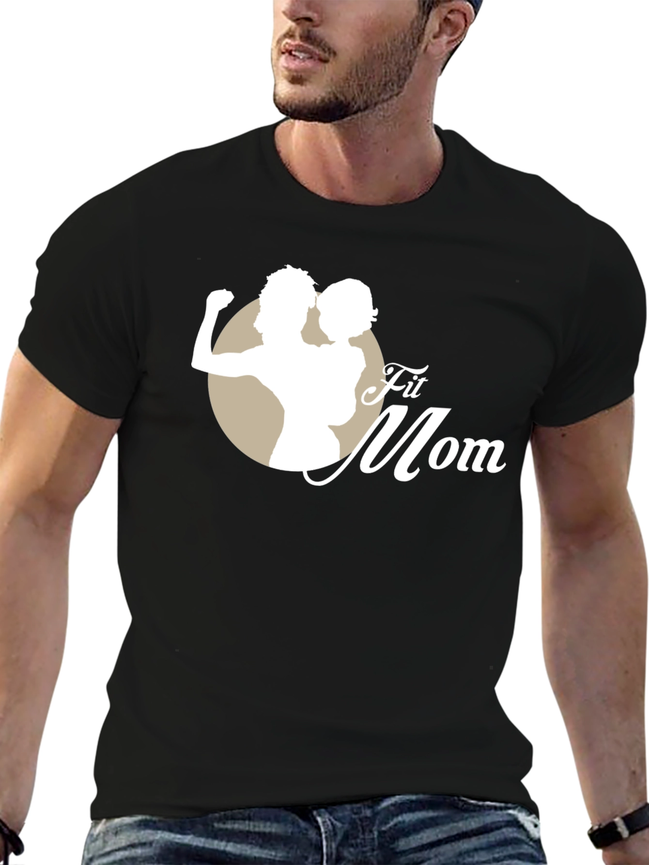Fit Mom Black T-Shirt