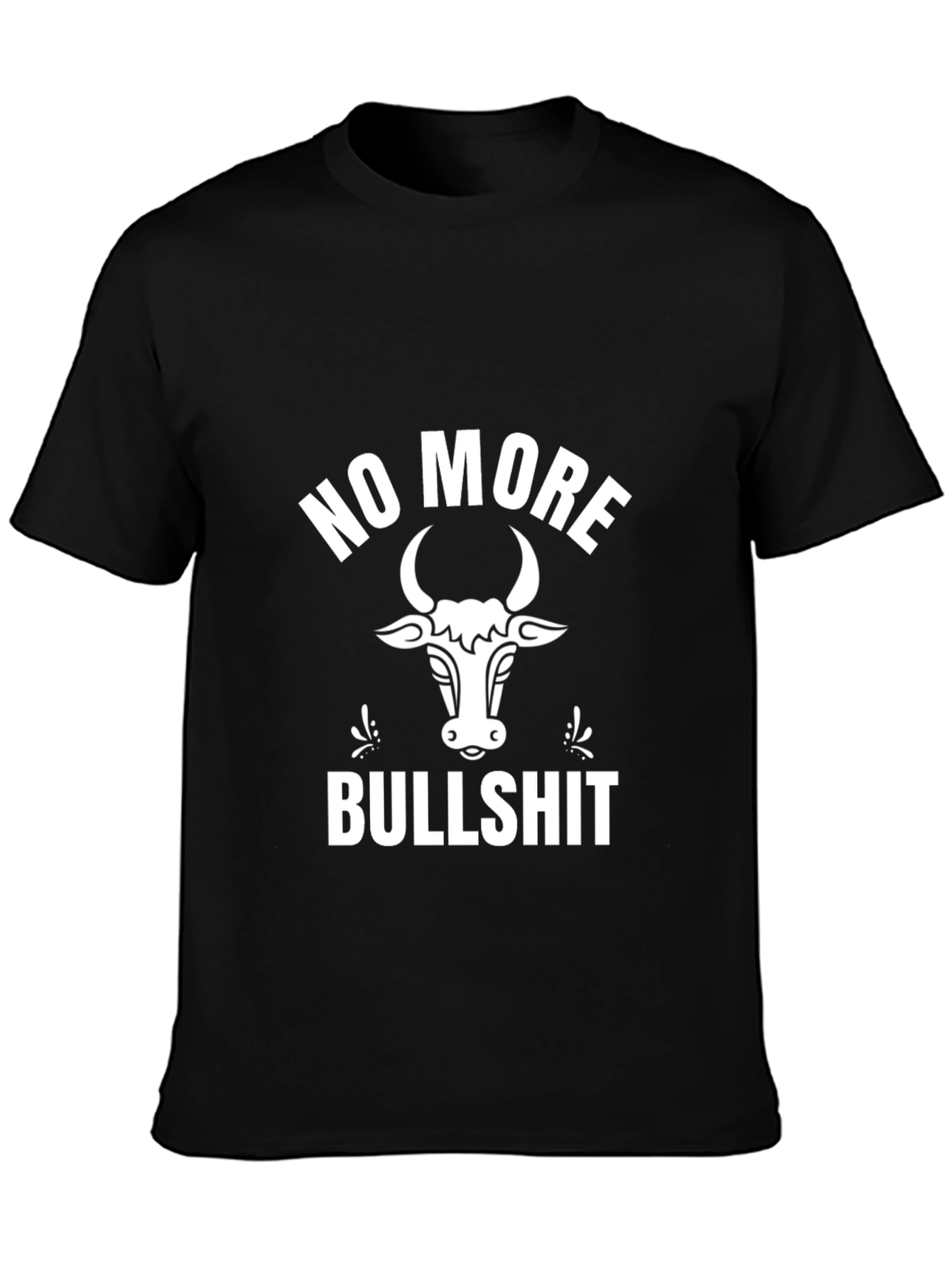 No More Bullshit Graphic Tee - Black