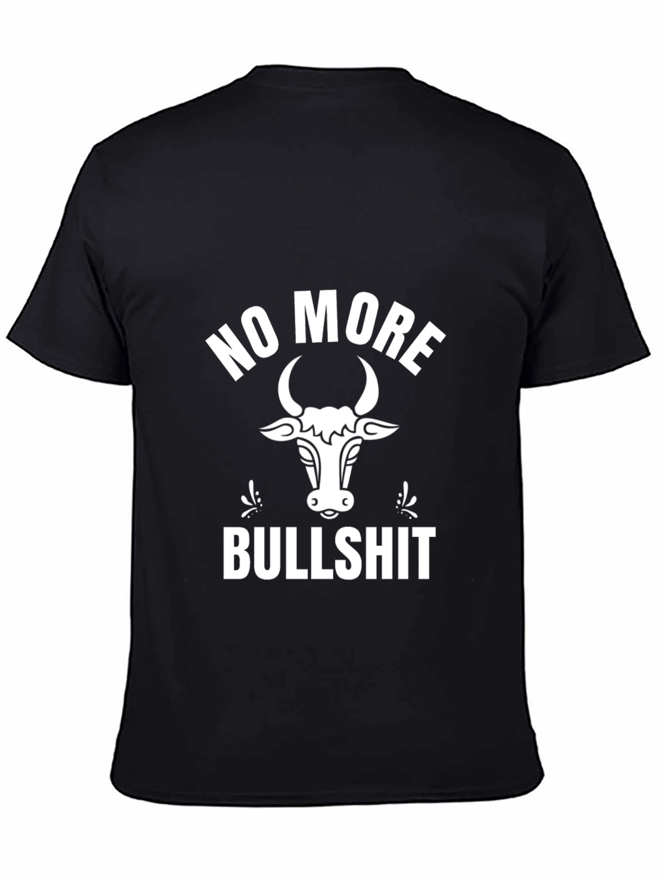 No More Bullshit Graphic Tee - Black