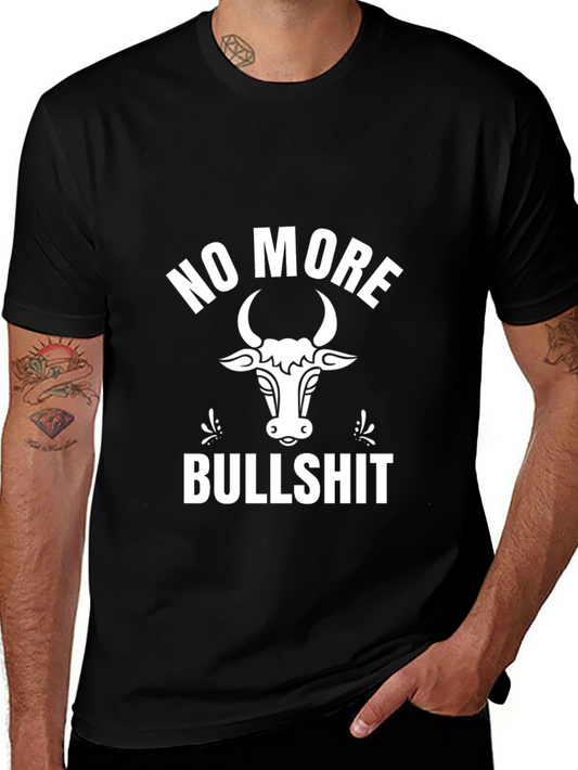 No More Bullshit Graphic Tee - Black
