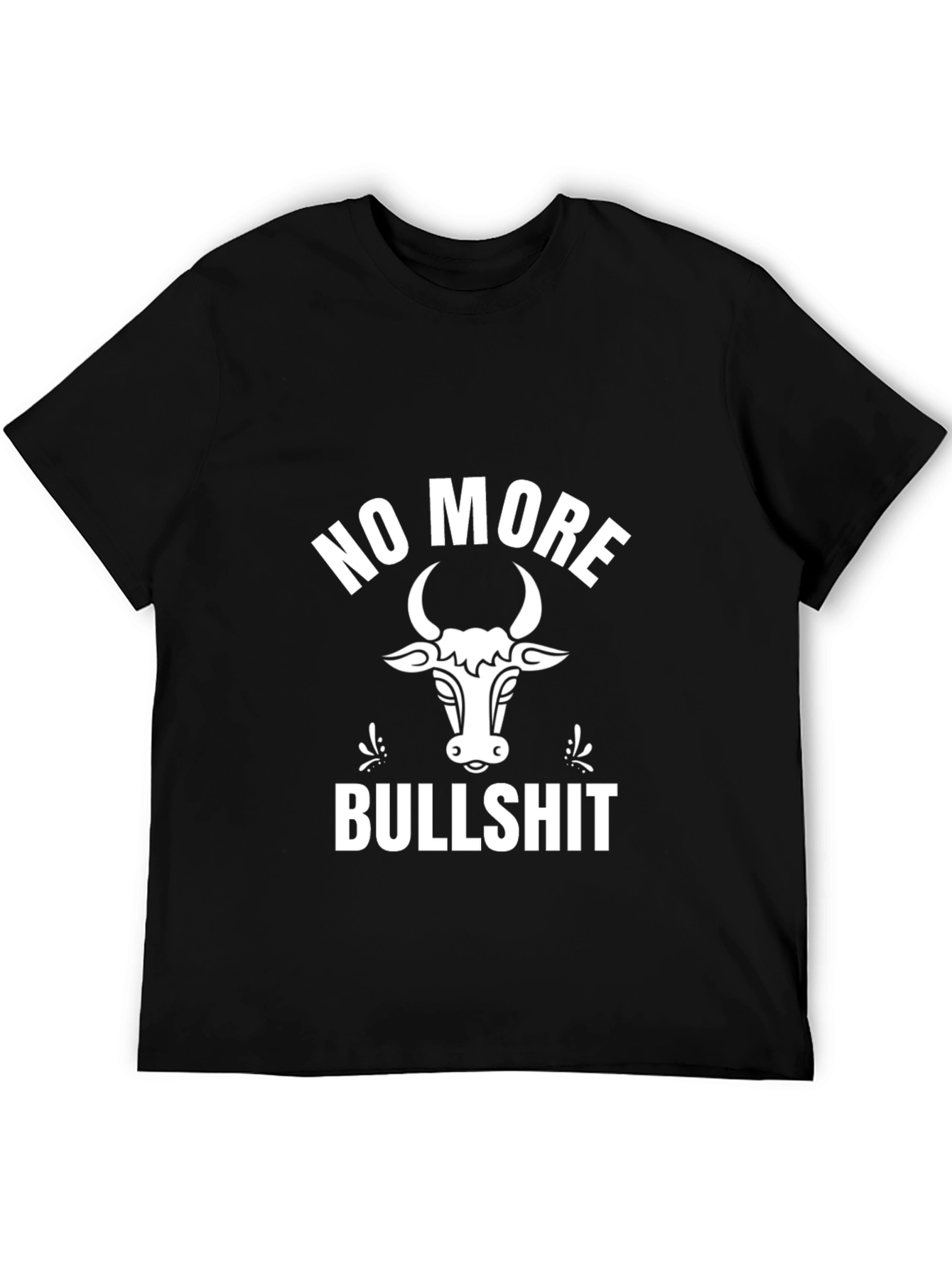 No More Bullshit Graphic Tee - Black
