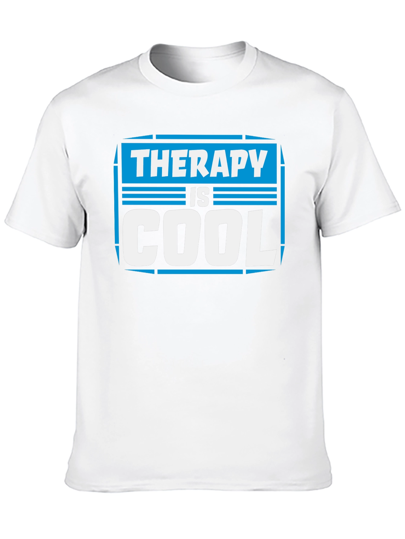 Therapy is Cool Graphic T-Shirt - Black