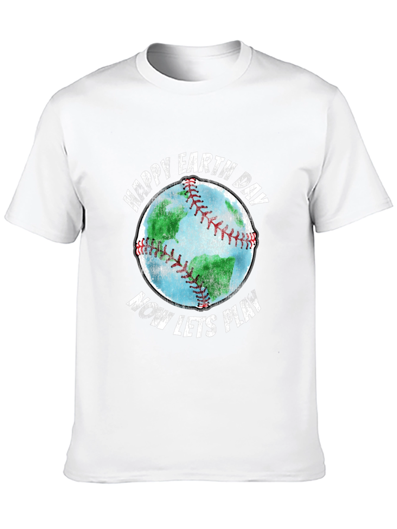 Happy Earth Day Baseball Graphic T-Shirt