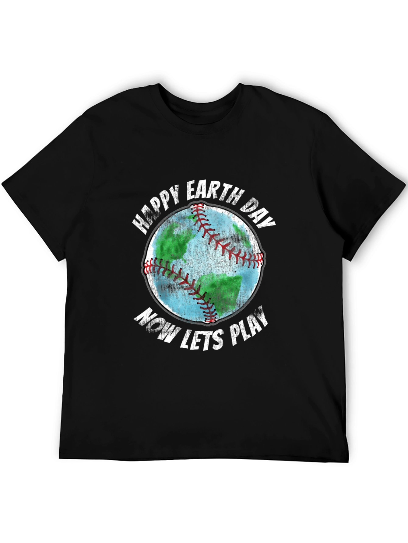Happy Earth Day Baseball Graphic T-Shirt