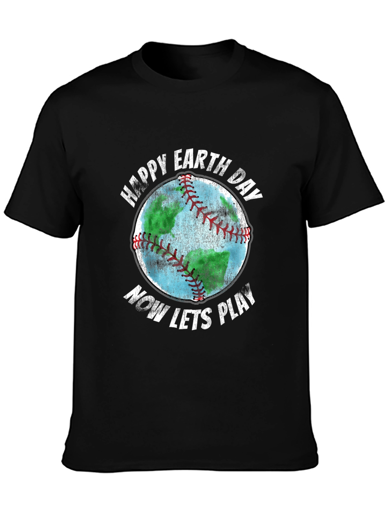 Happy Earth Day Baseball Graphic T-Shirt