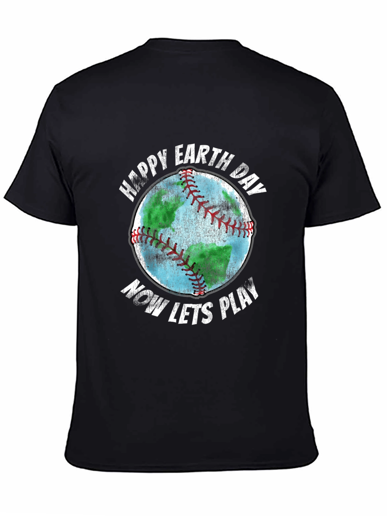 Happy Earth Day Baseball Graphic T-Shirt
