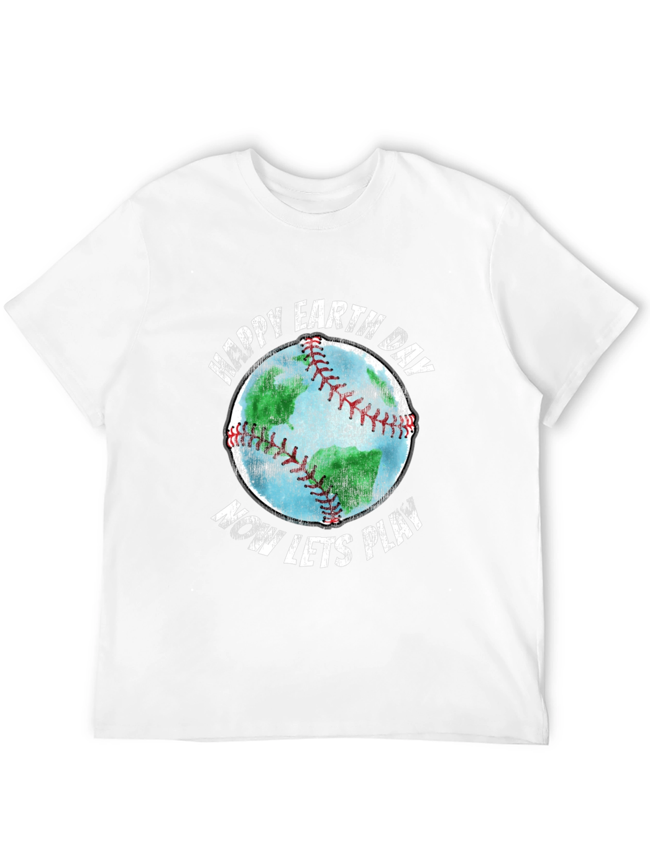 Happy Earth Day Baseball Graphic T-Shirt