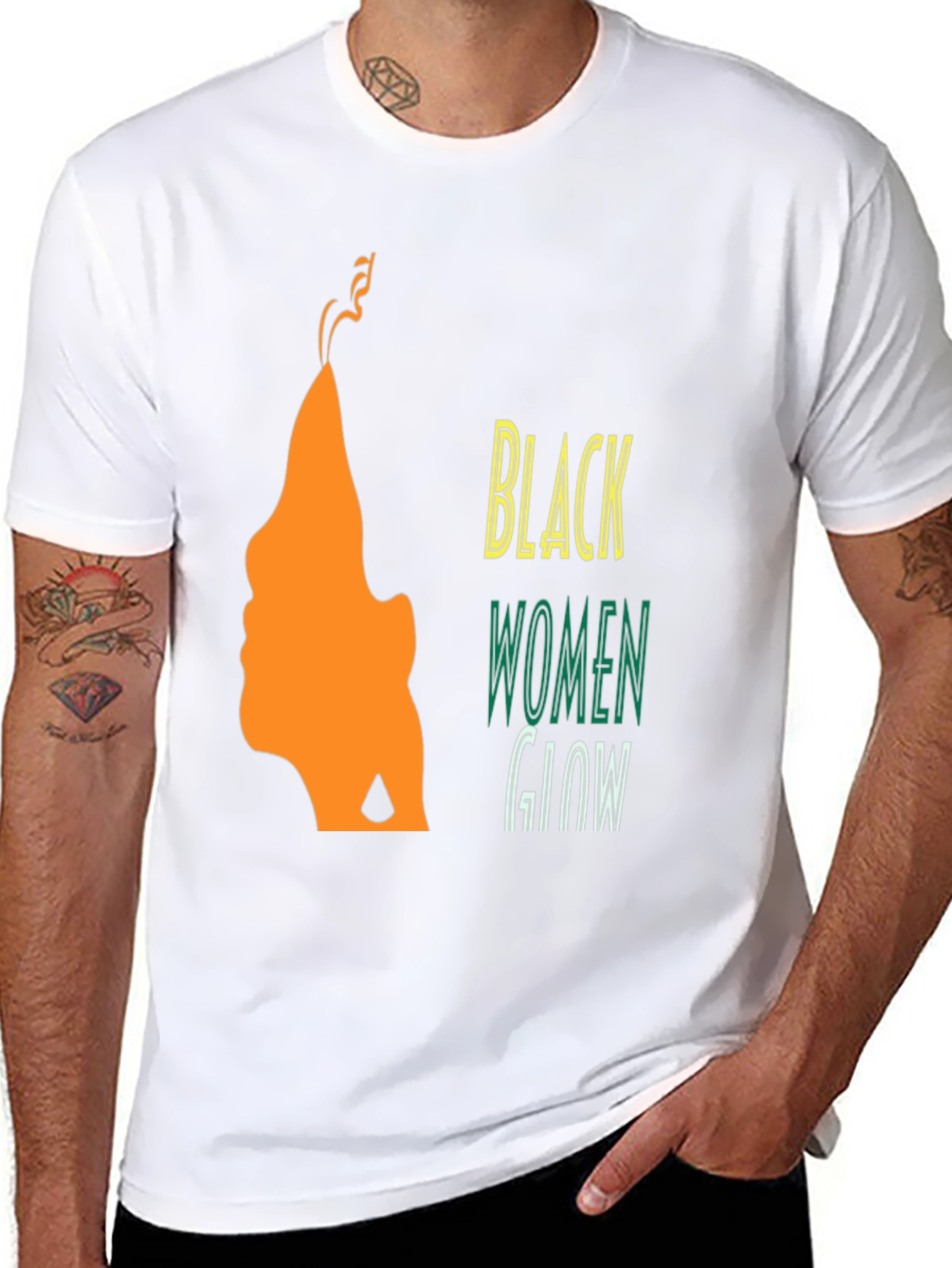 Black Women Glow Graphic T-Shirt - Unisex Style
