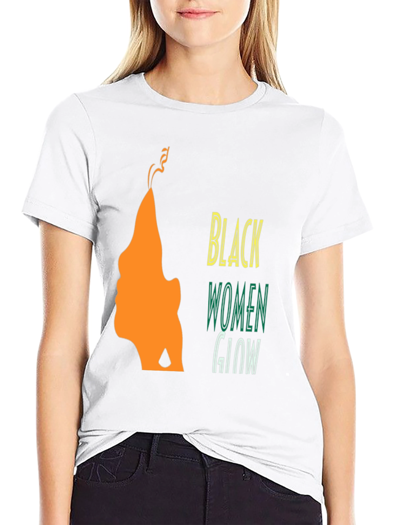 Black Women Glow Graphic T-Shirt - Unisex Style
