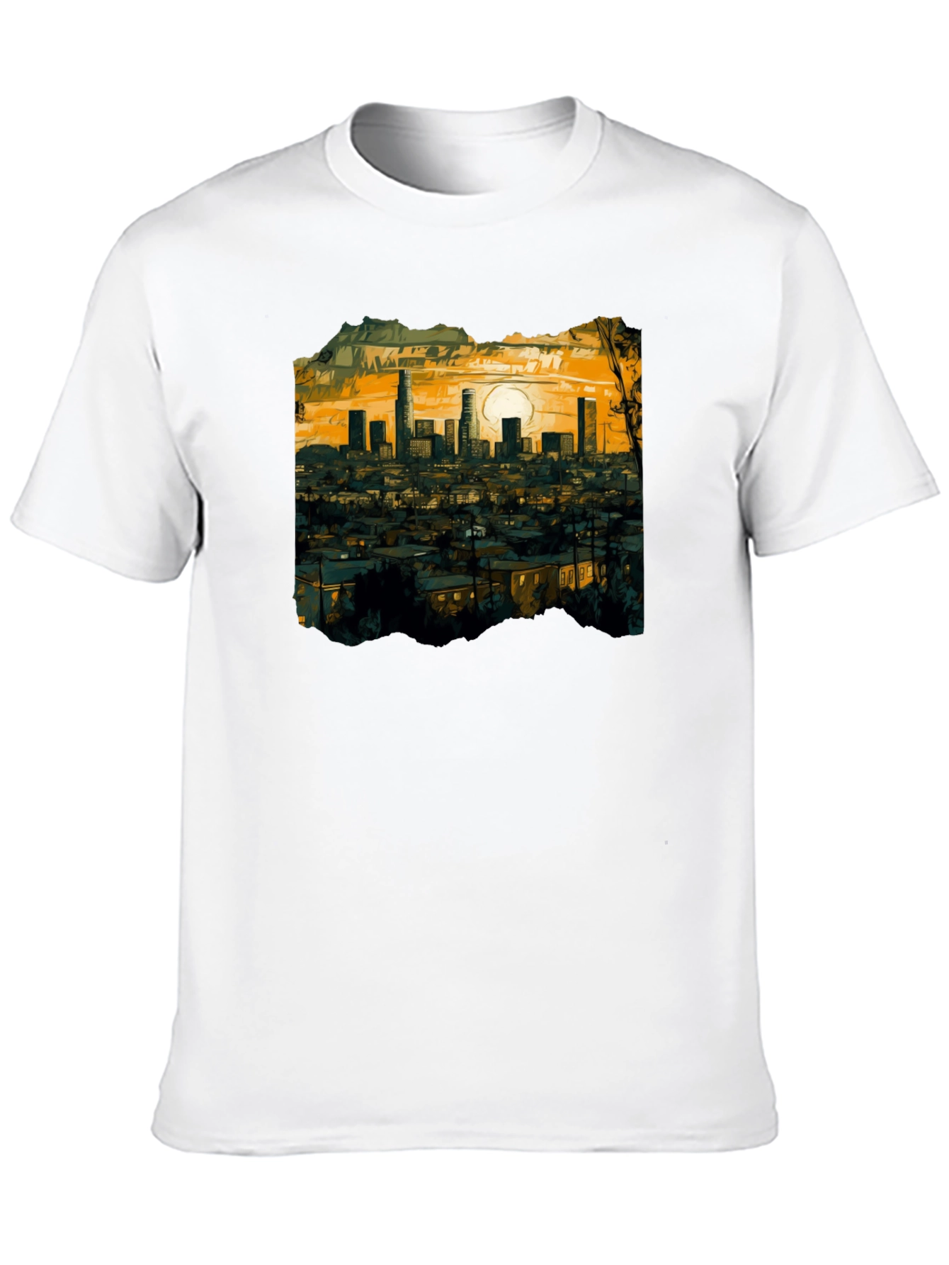 LA Sunset Graphic Tee - Soft Cotton Comfort