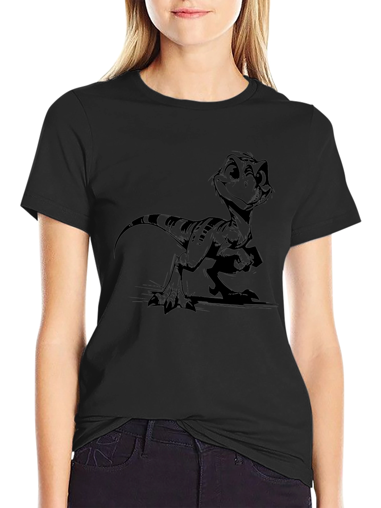 Dino Graphic Tee - Black